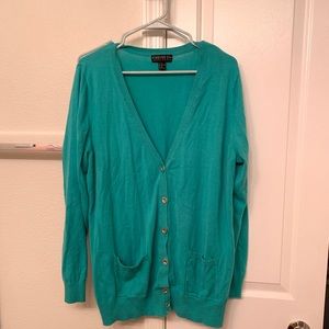 Turquoise cardigan